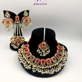 Naurattan Elegance Set(Ruby Red )