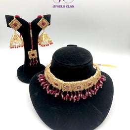 Royal Collar Set(Maroon)